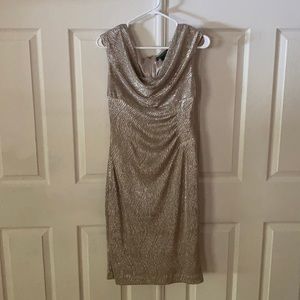 Ralph Lauren Gold dress size 6